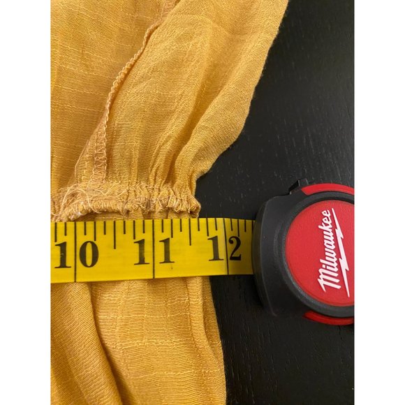 Forever 21 Strapless‎ Dress Womens Small Sunflower Flowy Cottage Tiered Hi-Low - Picture 12 of 16